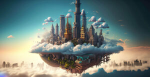 The Floating Metropolis: A Tale of Life in the Sky City AI
