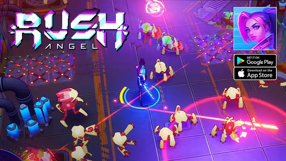 Rush Angel: Cyberpunk Roguelike with Unique Gameplay: Upgrade Your Skills and Gear to Survive