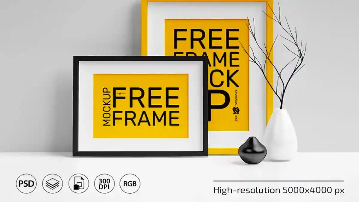 Free Download Frame Mockup Set PSD Photoshop