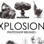 Free Download Brushes Explosion Pack Photoshop ABR